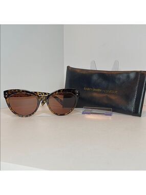Saint Owen x Curateur Brown Tortoiseshell Sunglasses with Cat-Eye Frame
